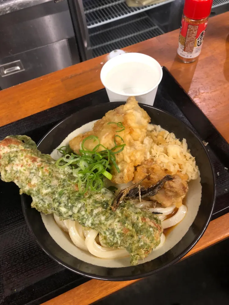 Udon with Tempura from Ibuki Udon in Kichijoji, Tokyo