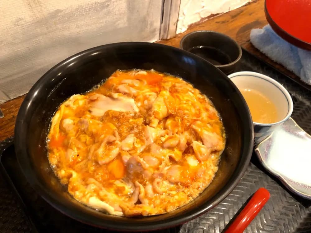 Oyakodon at Coedo Ohana in Kawagoe, Saitama Prefecture