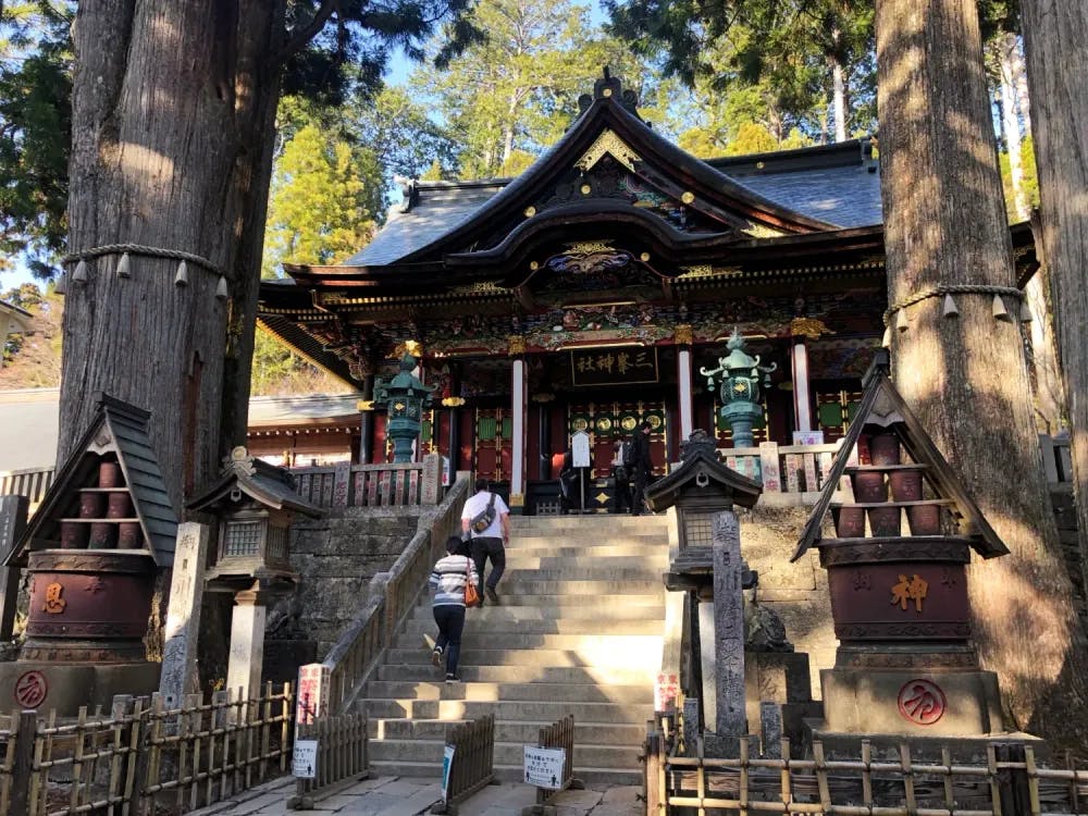 Main building of Mitsumine Shrine in Chichibu, Saitama Prefecture