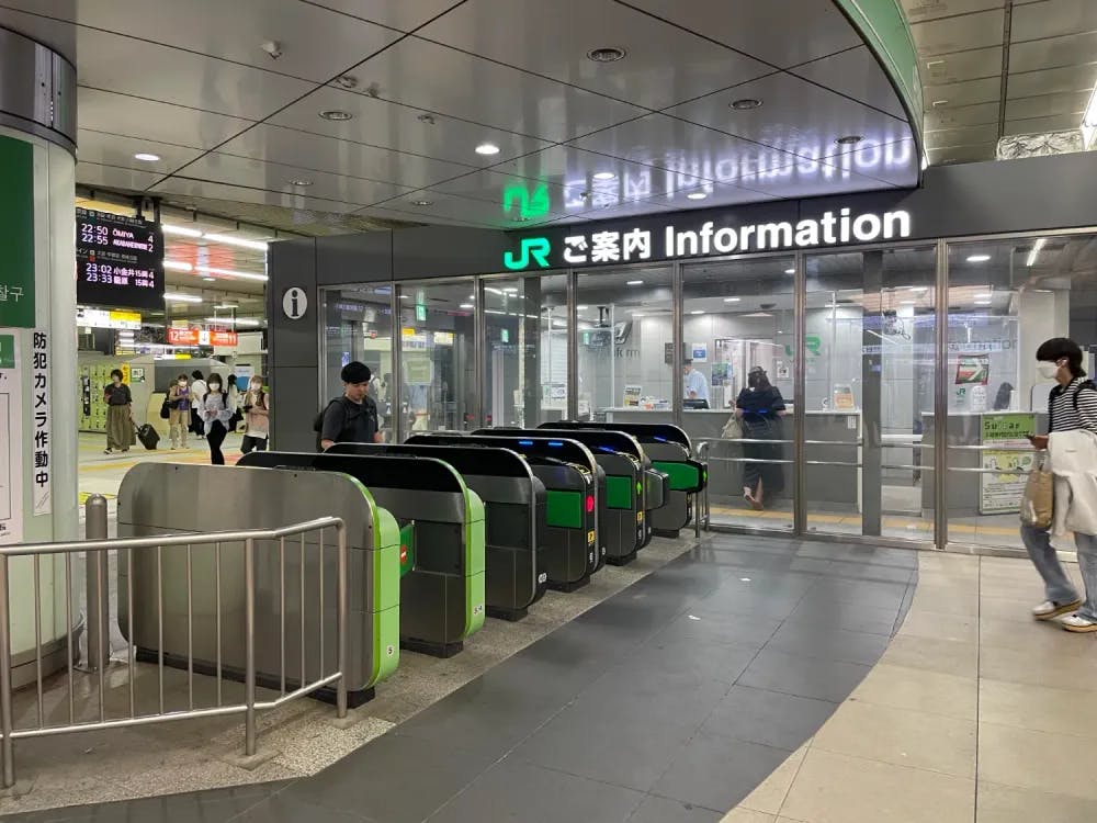 Train Gantries in Shinjuku Station