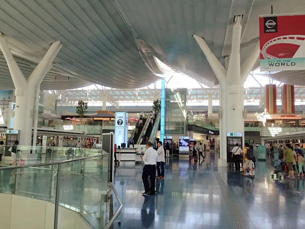 Departure Hall of Haneda Airport in Ota, Tokyo
