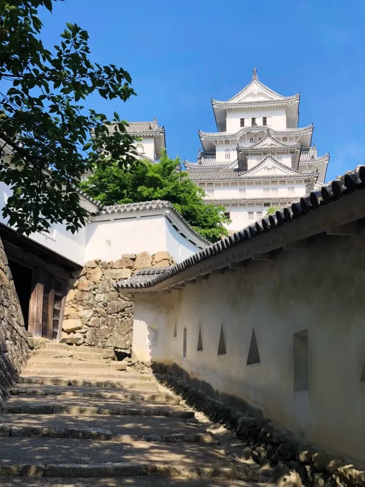 Alley in front of Himeji Castle in Himeji, Hyogo Prefecture