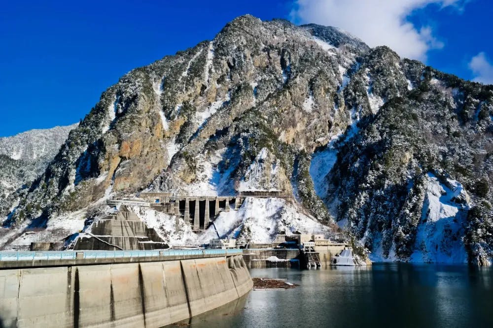 Kurobe Dam along the Tateyama Kurobe Alpine Route, Toyama Prefecture