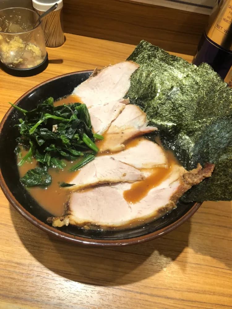 A bowl of Iekei Ramen