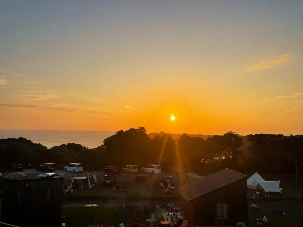 Sunset at Nagai Soleil Hill in Miura, Kanagawa Prefecture