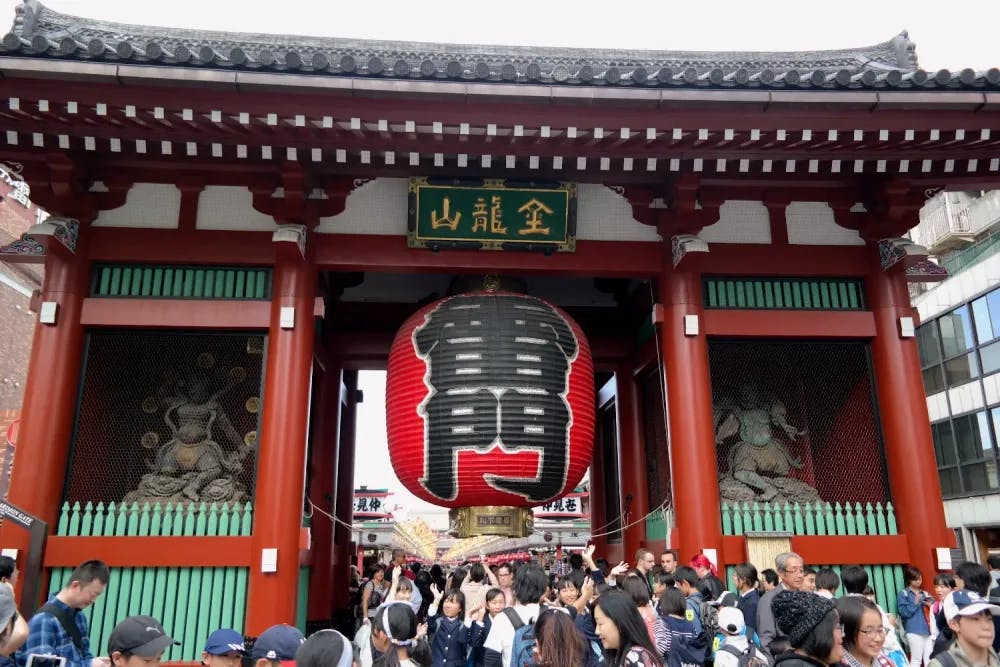 Kaminarimon at Sensoji Temple in Asakusa, Tokyo