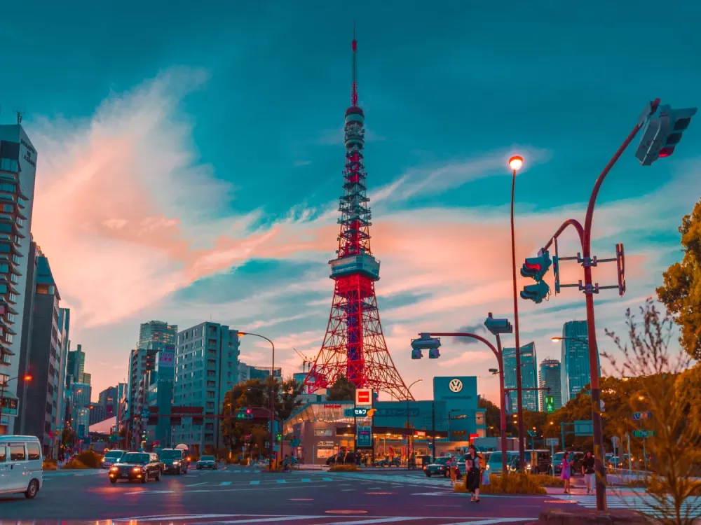 Tokyo Tower in the evening