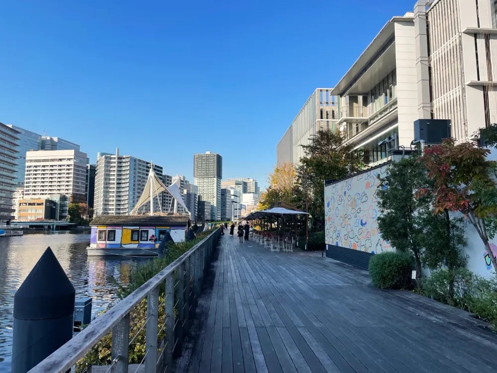 Boardwalk at Tennozu Isle, Tokyo