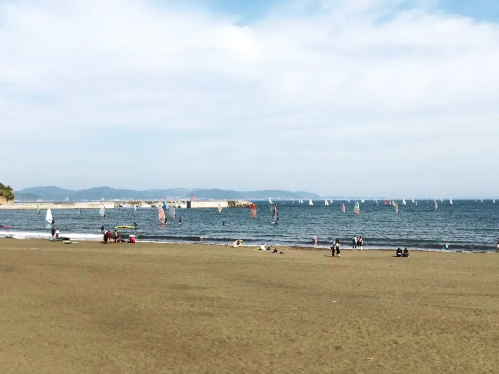 Shonan Coast beach near Enoshima, Kanagawa Prefecture