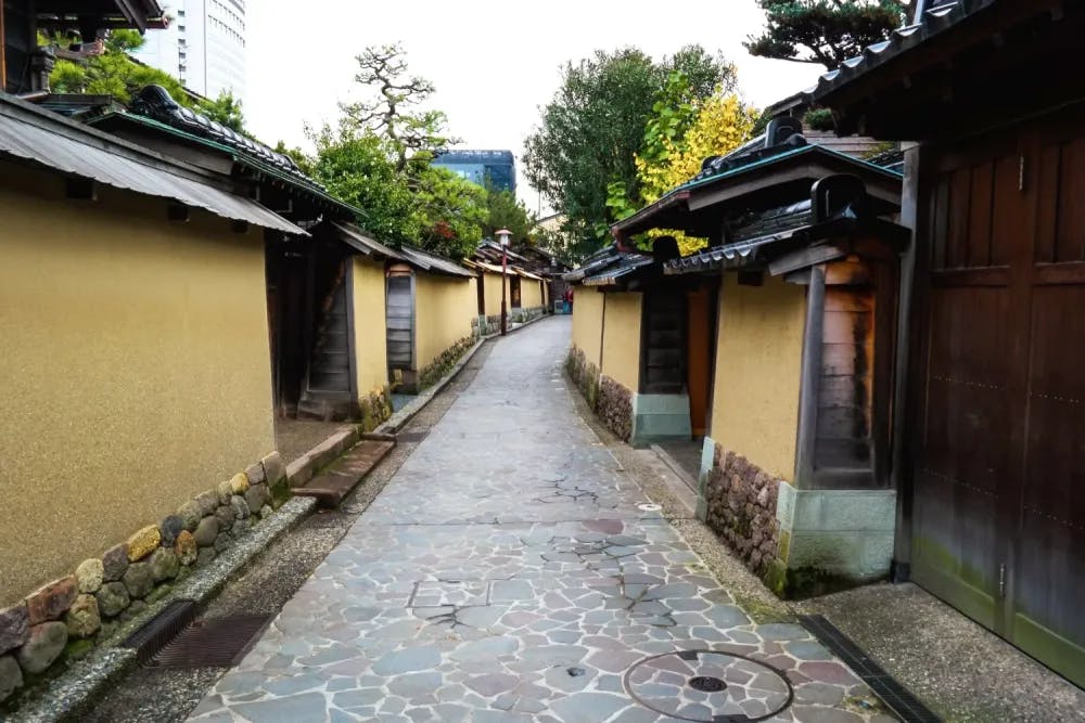 Traditional streets of Nagamachi in Kanazawa, Ishikawa Prefecture
