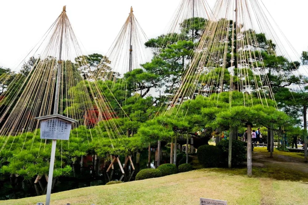 Kasumigaike at Kenrokuen Garden in Kanazawa, Ishikawa Prefecture
