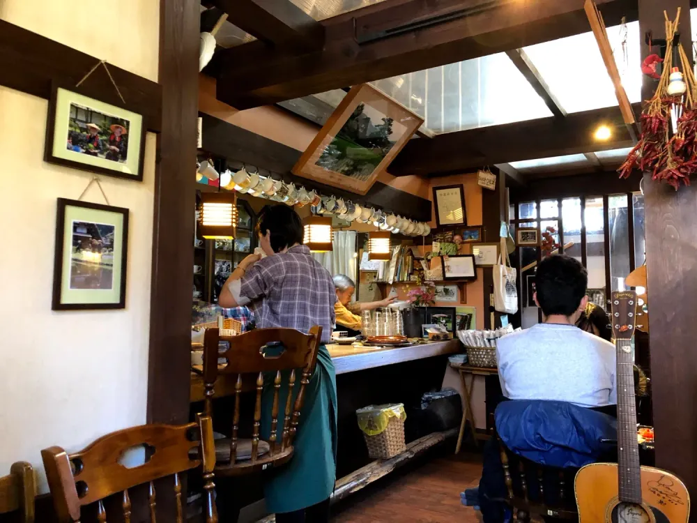 Interior at Rakujin in Ogimachi, Gifu Prefecture