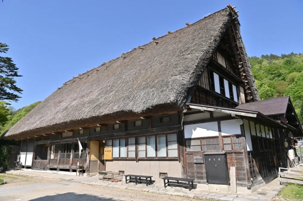 Exterior of Wada House in Ogimachi, Gifu Prefecture