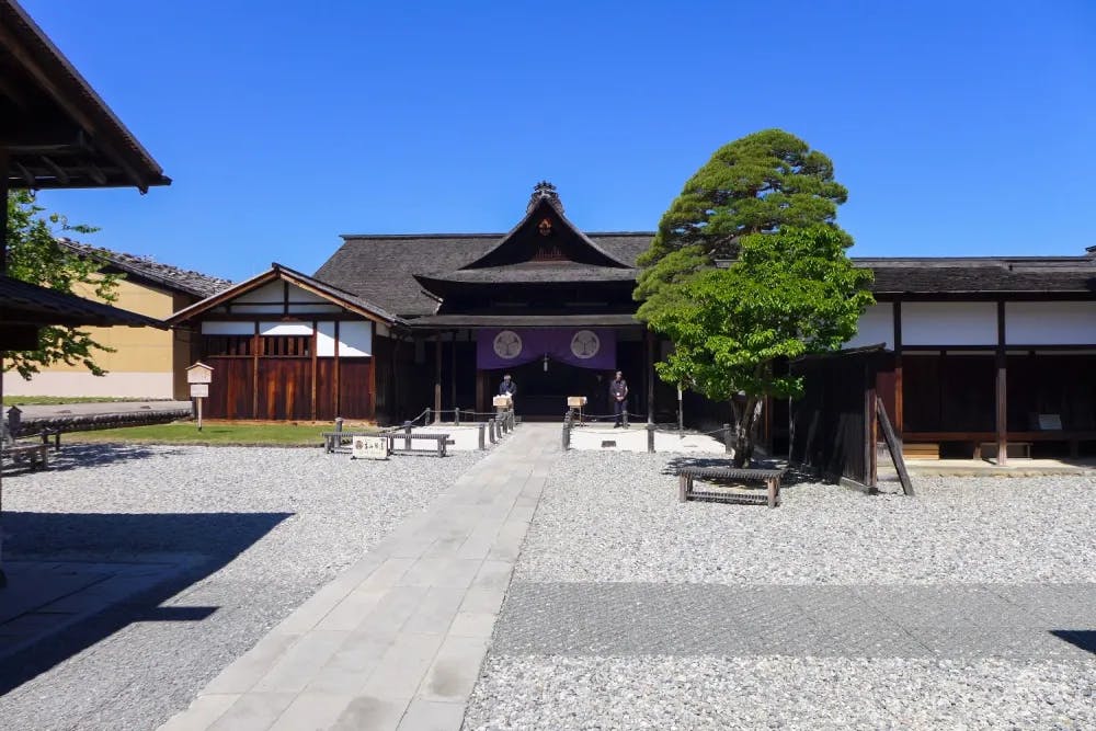 Exterior of Takayama Jinya in Takayama, Gifu Prefecture