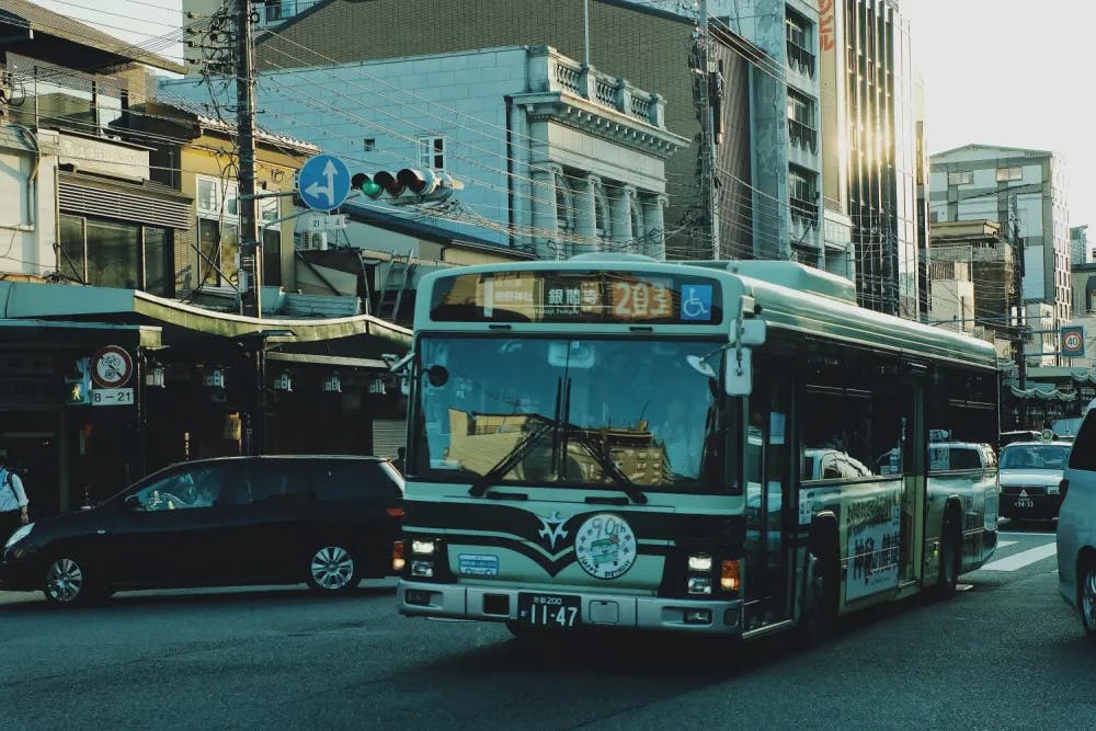 Front of a Kyoto Bus