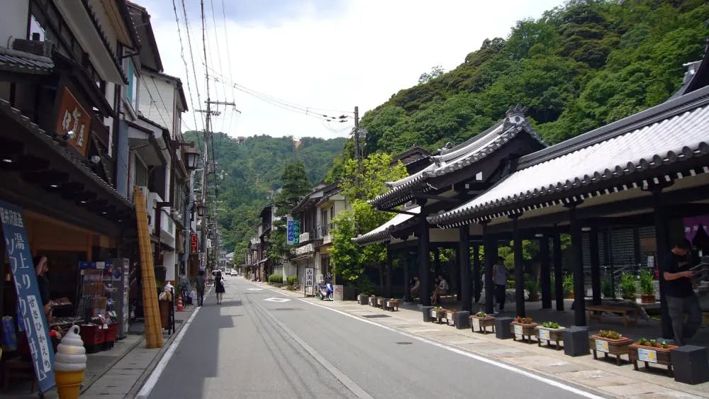 Exterior of Goshonoyu in Kinosaki Onsen, Hyogo Prefecture