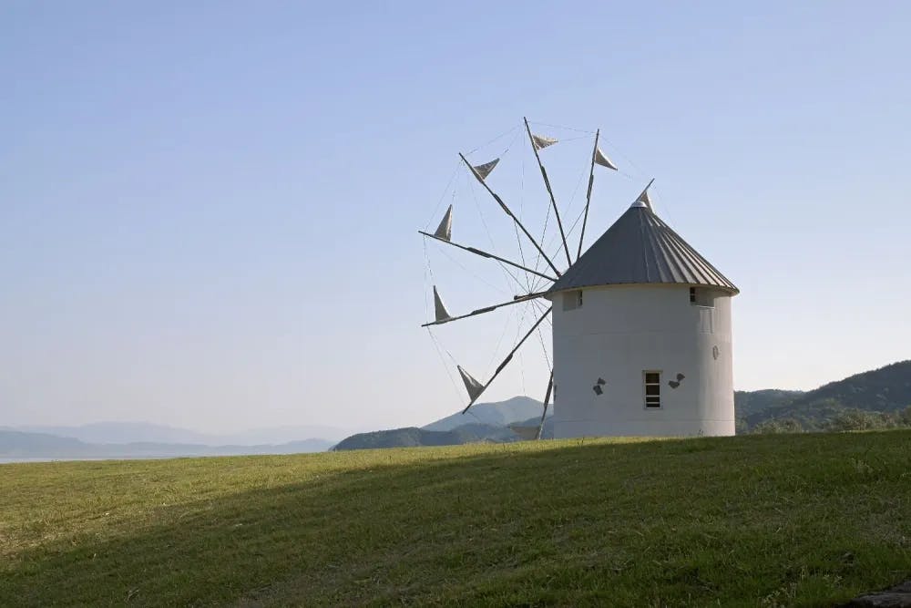 Greek windmill at Shodoshima Olive Park
