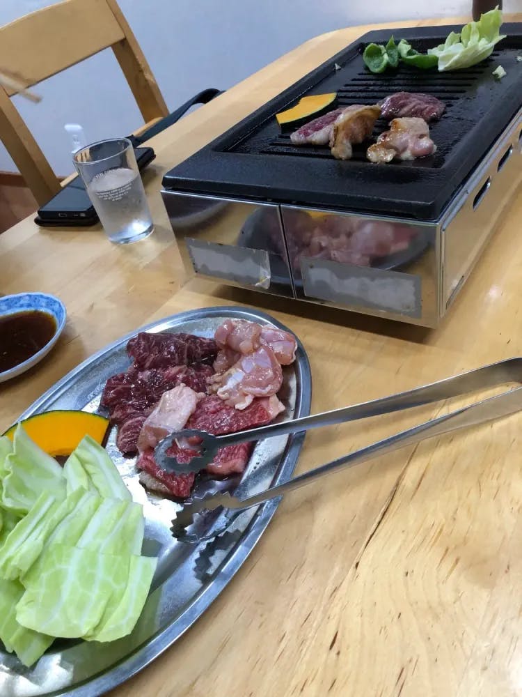 Yakiniku grill at Kunitsukien