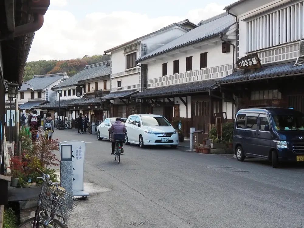 Streets of Kurashiki Bikan Historical District  in Kurashiki, Okayama Prefecture