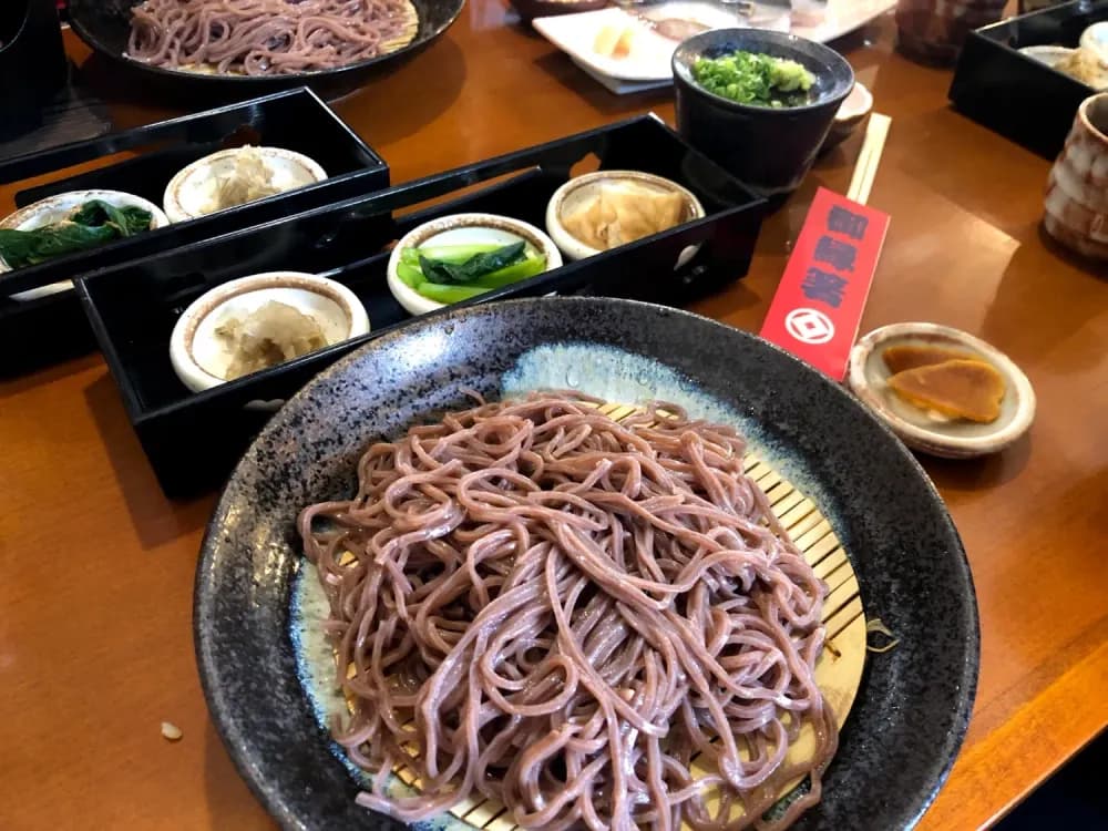 Kibi soba at Toraiya in Kurashiki, Okayama Prefecture