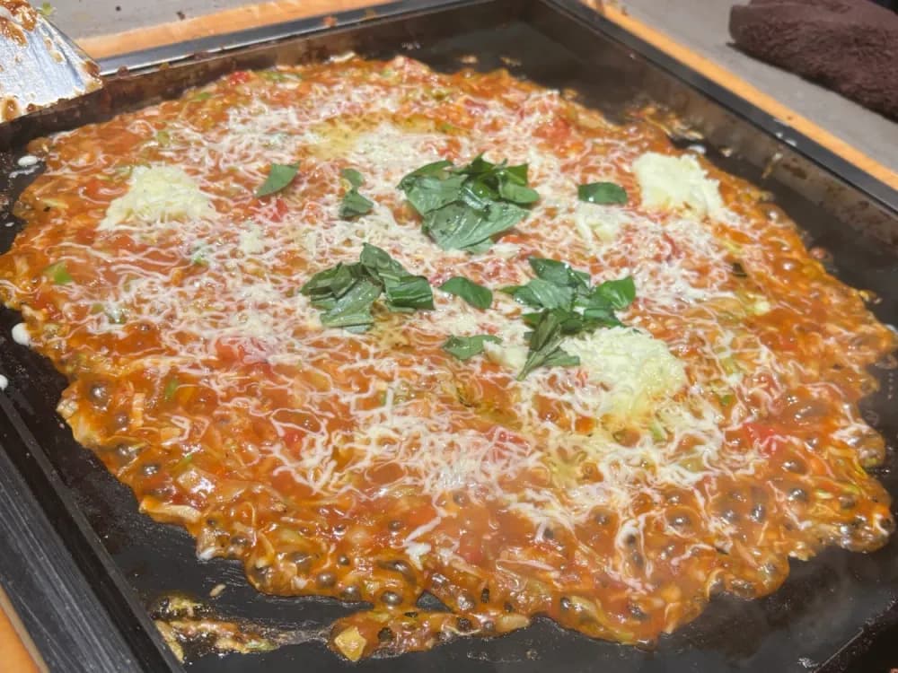 Margherita Monja at Tsukishima Monja Moheji Shin-Marubiru