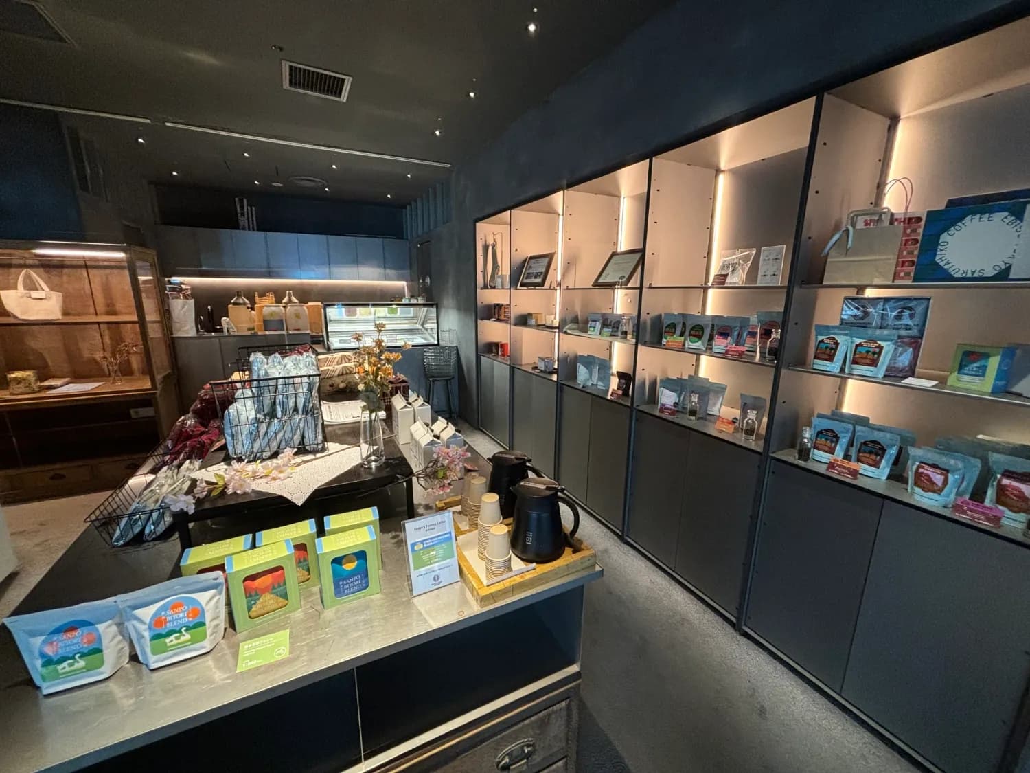 Sarutahiko Coffee The Bridge Souvenir and Gift Display